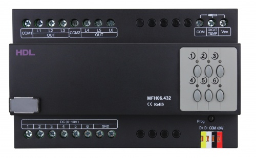 Модуль управления отоплением на 6 зон HDL-MFH06.432 (Устройства исполнительные HDL), Китай