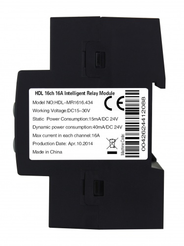 DIN реле, 16-канальное, 16A на канал HDL-MR1616.434