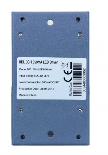 650мА диодный драйвер LED, 3 канала (RGB) (Устройства исполнительные HDL), SB-LED650mA, Китай
