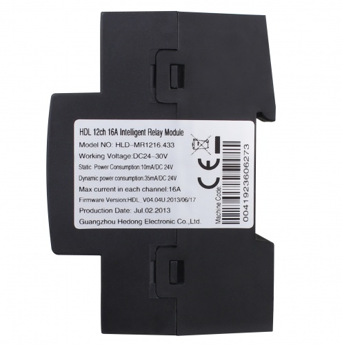 DIN реле, 12-канальное, 16A на канал (HDL-M/R12.16.1)